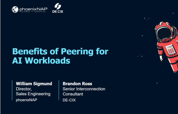 Benefits of Peering Webinar title slide