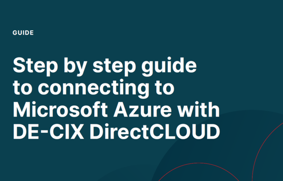 Step by step guide to connecting to Microsoft Azure with DE-CIX DirectCLOUD cover