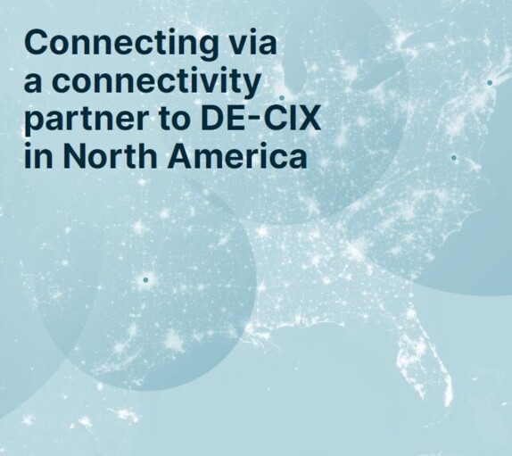 Connecting via a connectivity partner to DE-CIX in North America cover