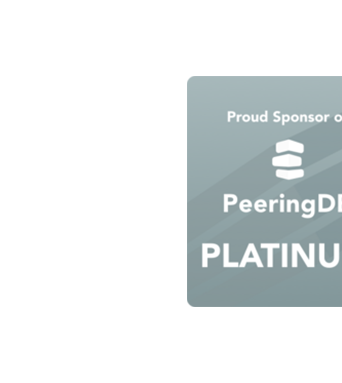 PeeringDB platinum sponsor PeeringDB platinum sponsor