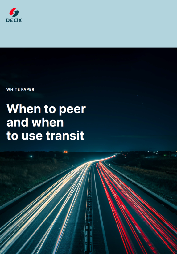 When to peer and when to use transit cover