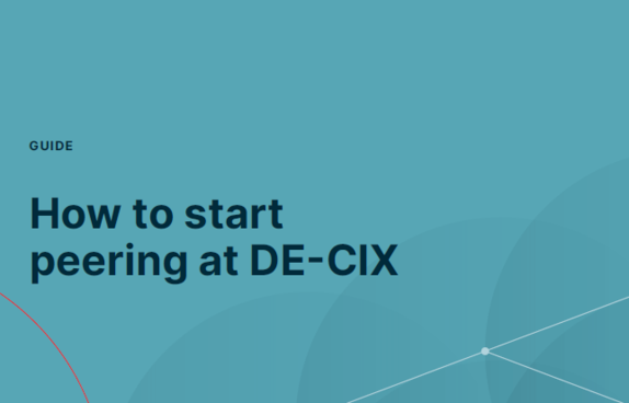 How to start peering at DE-CIX cover