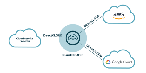 DirectCLOUD with cloud router graph