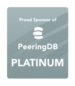 PeeringDB platinum sponsor