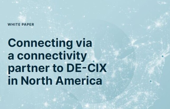 Connecting via a connectivity partner to DE-CIX in North America cover