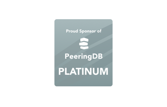 PeeringDB platinum sponsor