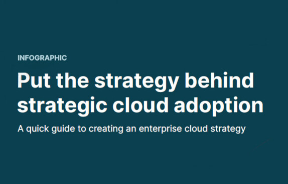 Put the strategy behind strategic cloud adoption infographic image