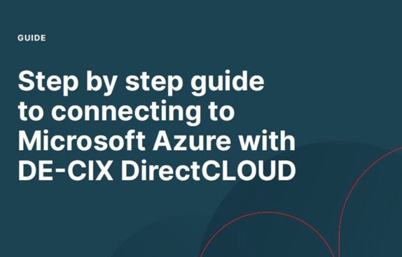 Step by step guide to connecting to Microsoft Azure with DE-CIX DirectCLOUD cover