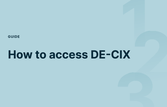 How to access DE-CIX