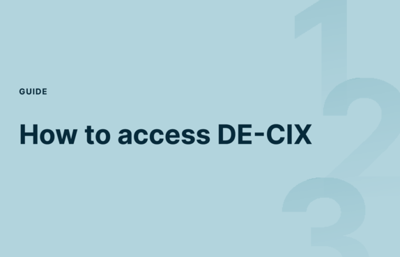 How to access DE-CIX